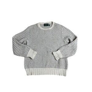 Vintage 90s Lake Harmony Rowing Club Men’s Sz M Wool Sweater USA Flawed As Is
